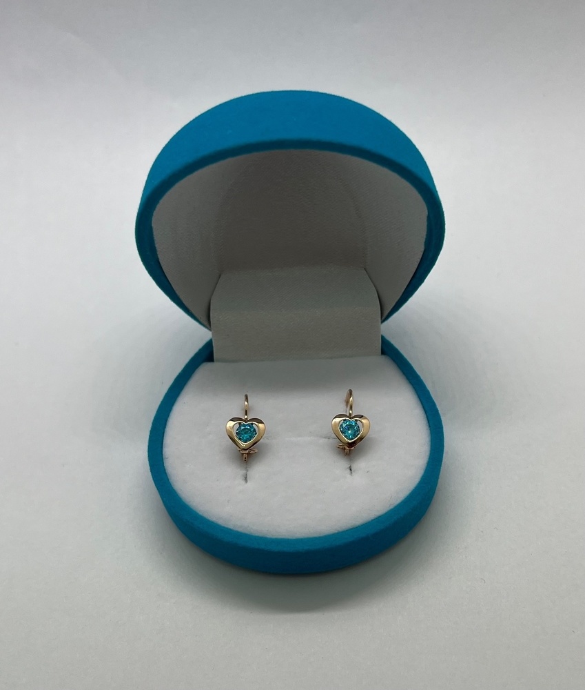 СЕРЬГИ С КАМНЕМ (Au 585)