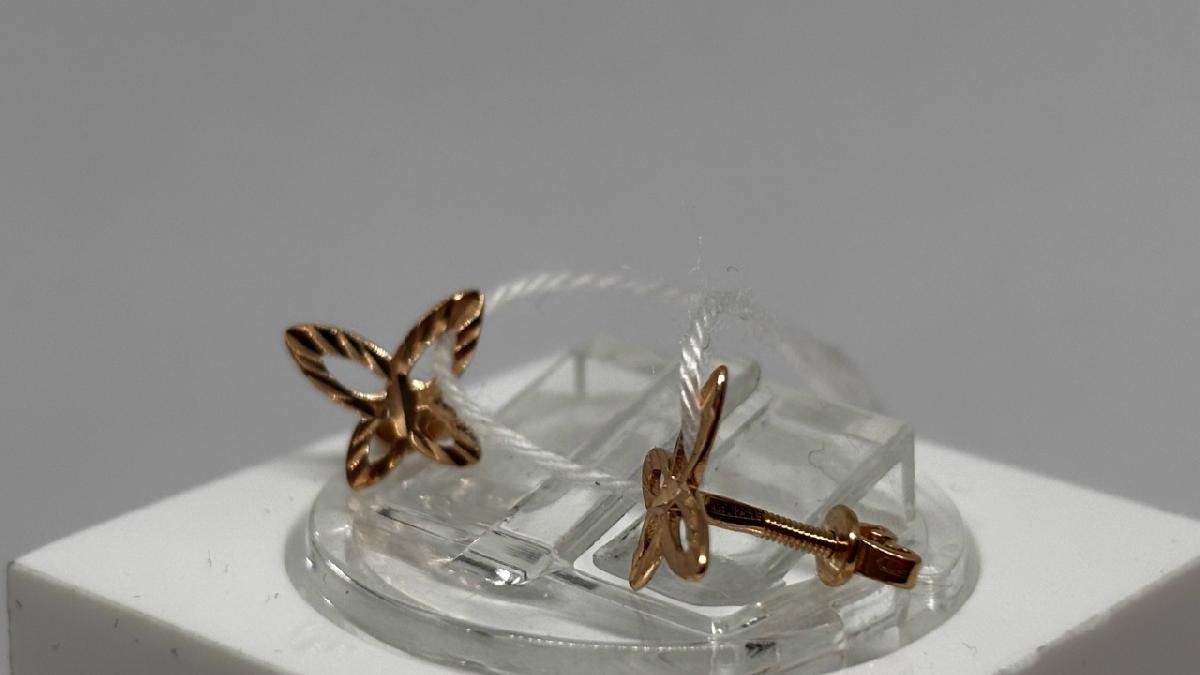 СЕРЬГИ БЕЗ КАМНЯ (Au 585)