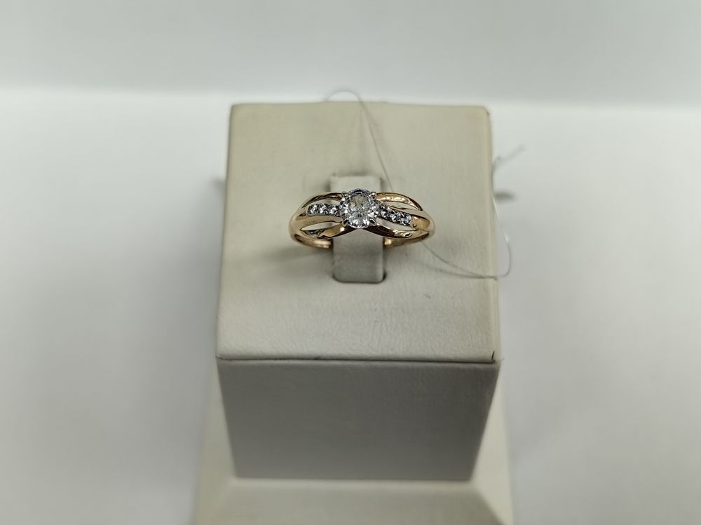 КОЛЬЦО С КАМНЯМИ (Au 585)