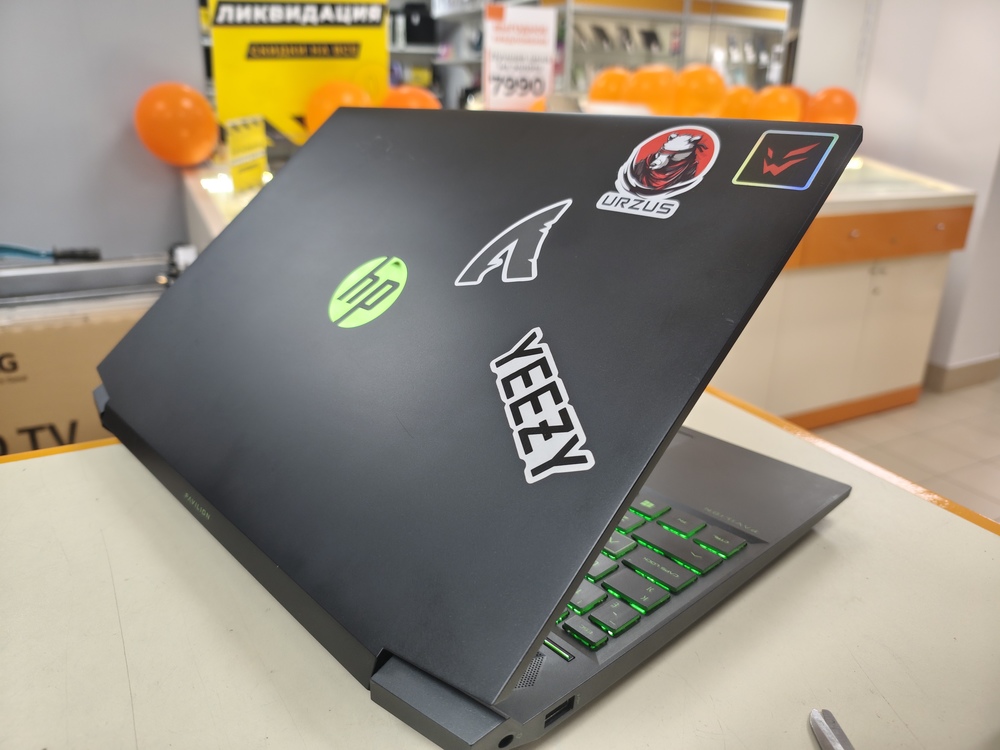 Ноутбук HP Pavilion Gaming Laptop; Ryzen 7 4800H, GeForce GTX 1660 Ti, 16 Гб, 512 GB, Нет