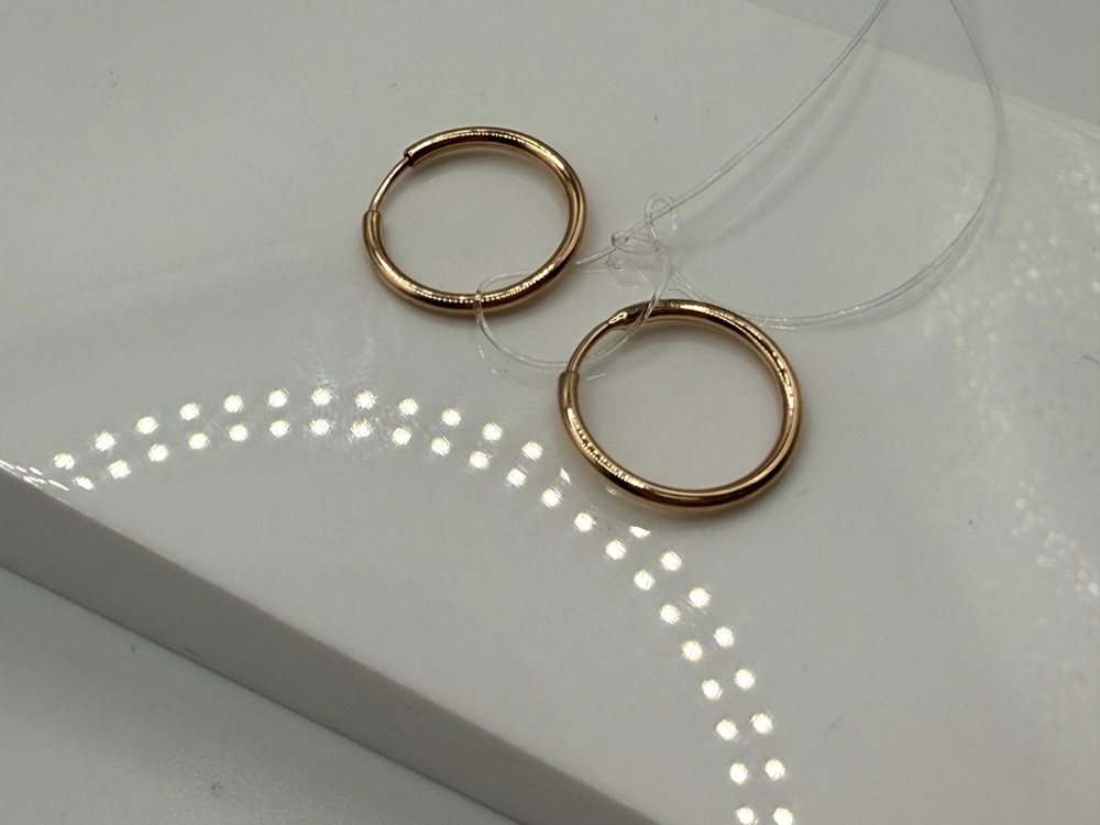 СЕРЬГИ КОНГО без камня (Au 585)