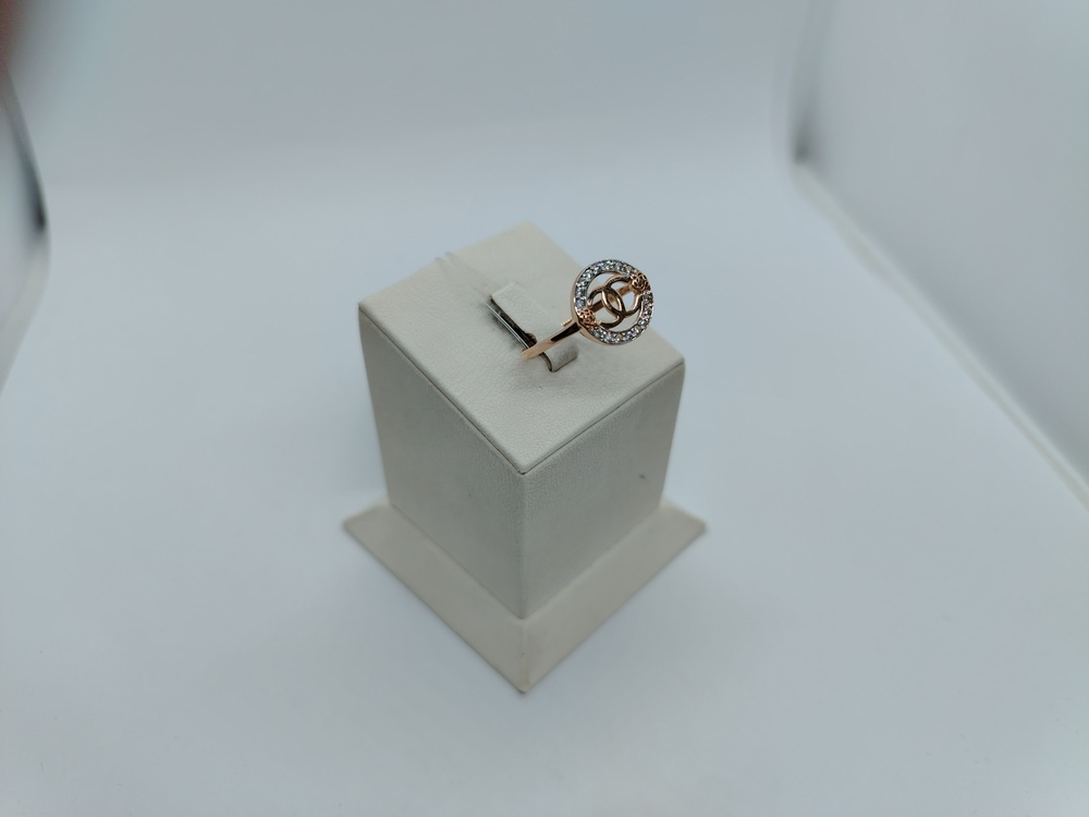 КОЛЬЦО С КАМНЯМИ (Au 585)