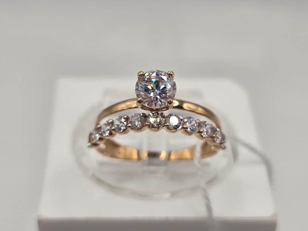 КОЛКМИ585 КОЛЬЦО С КАМНЯМИ (Au 585)