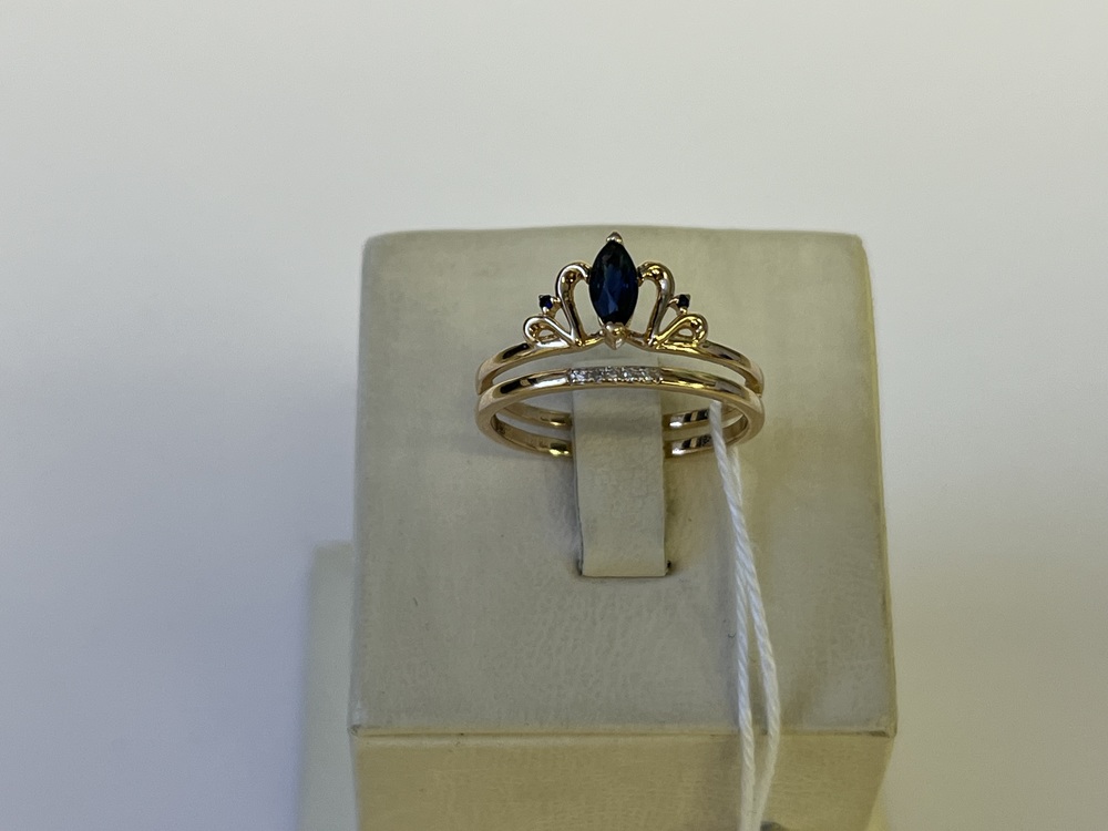 КОЛЬЦО С КАМНЯМИ (Au 585)