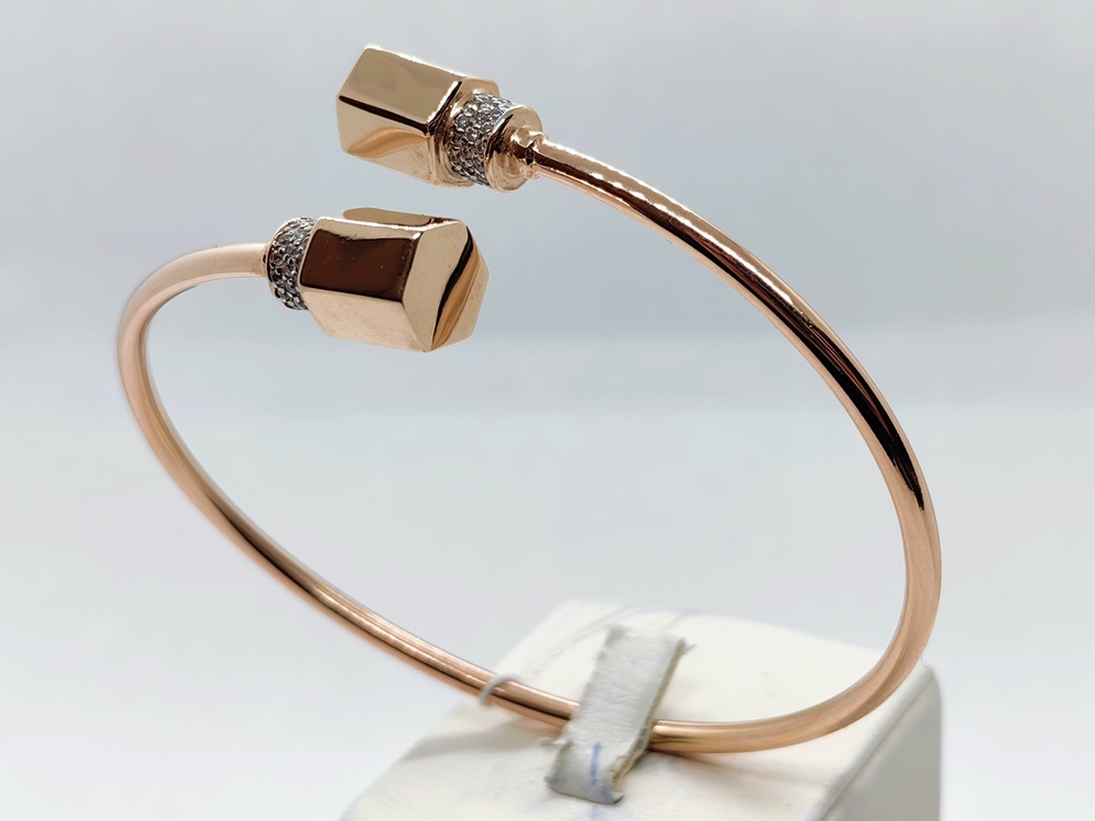 БРАСЛЕТ ЖЕСТКИЙ с камнями (Au 585)