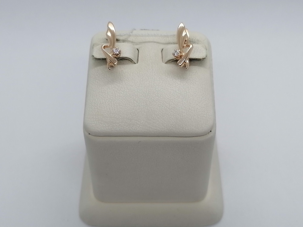 СЕРЬГИ С КАМНЕМ (Au 585)