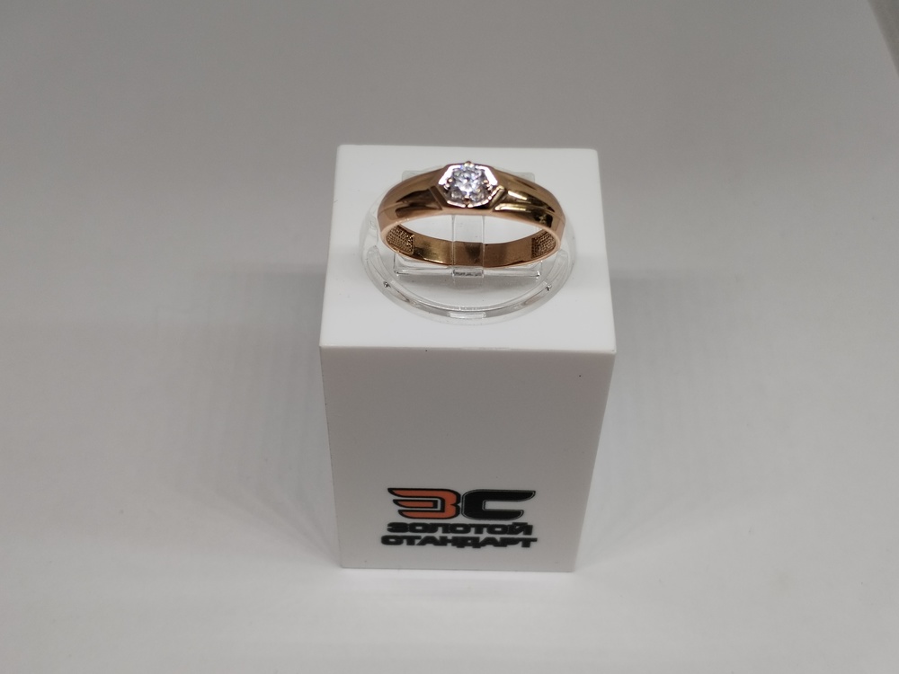 КОЛКМ585 КОЛЬЦО С КАМНЕМ (Au 585)