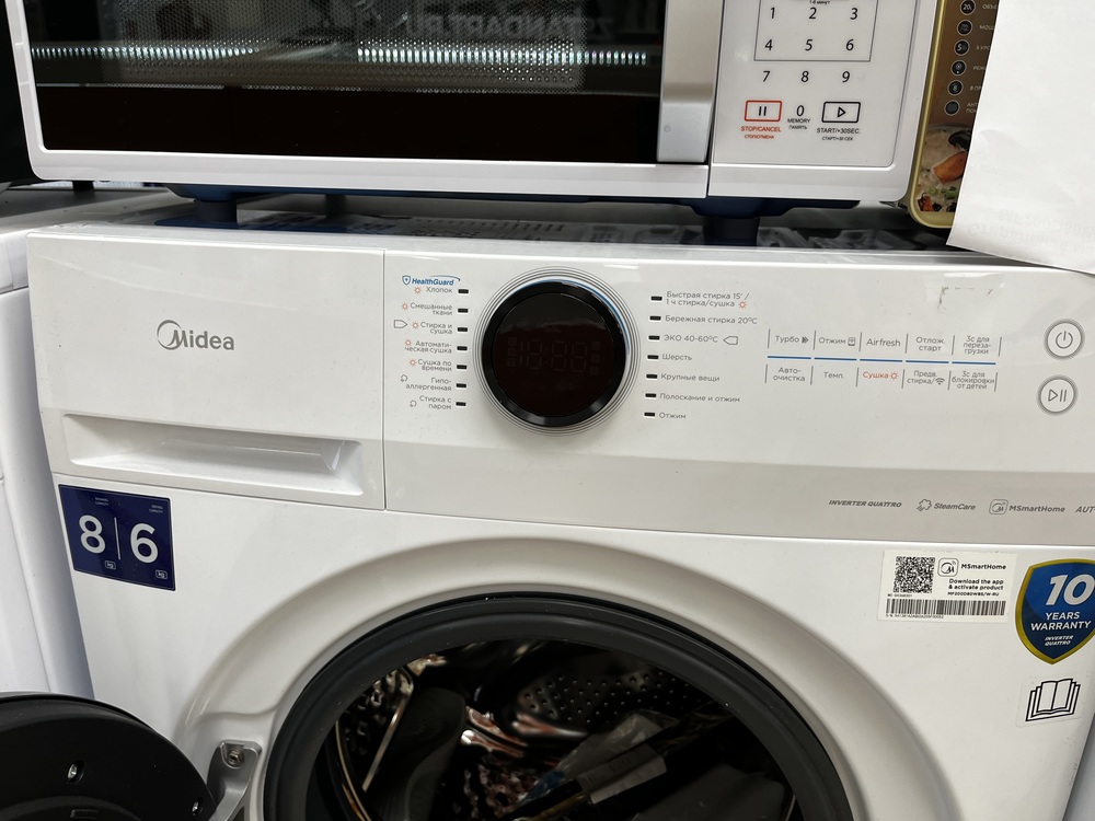Стиральная машина Midea MF200D80WBS/W-RU