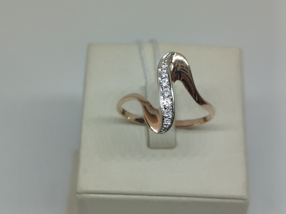 КОЛКМИ585 КОЛЬЦО С КАМНЯМИ (Au 585)