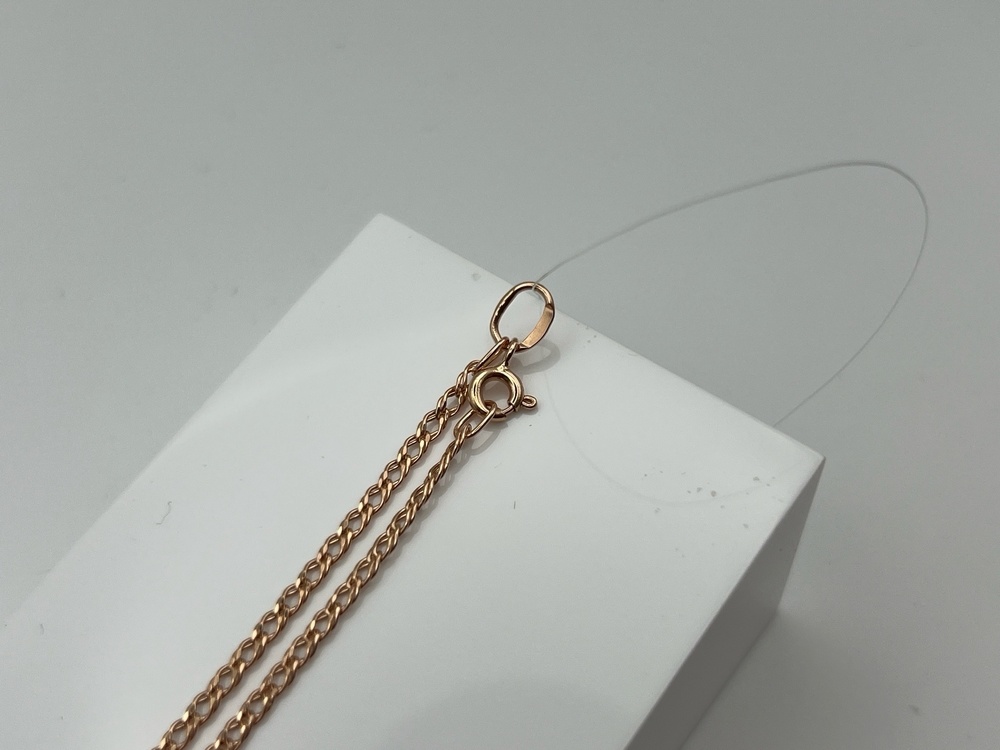 ЦЕПЬ ПУСТОТЕЛАЯ Ромб двойной (Au 585)