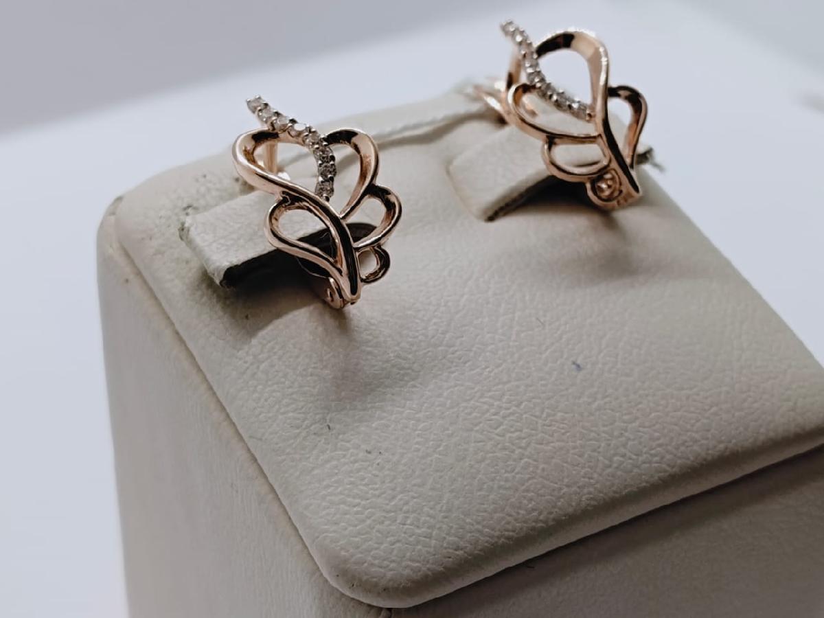 СЕРЬГИ С КАМНЯМИ (Au 585)