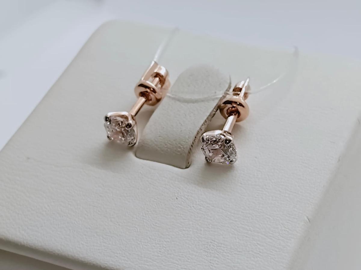 СЕРЬГИ ПУСЕТЫ с камнем (Au 585) СЕРЬГИ ПУСЕТЫ с камнем (Au 585)