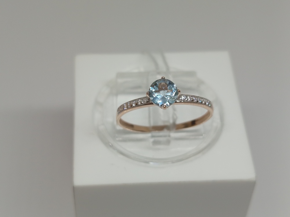 КОЛЬЦО С КАМНЯМИ (Au 585)