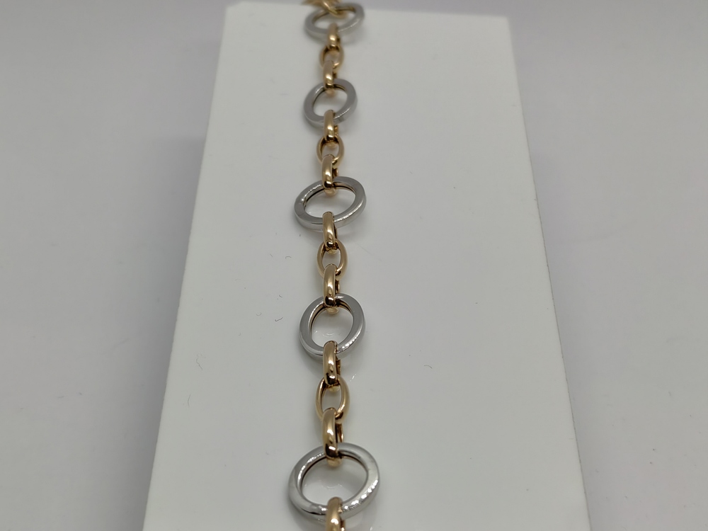 Т-26247 БРАСЛЕТ ФАНТАЗИЯ без камня (Au 585)