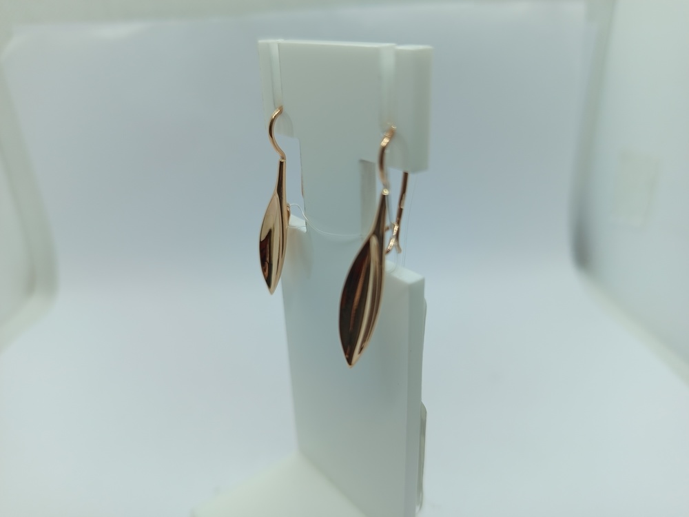 СЕРЬГИ ПЕТЕЛЬКА без камня (Au 585)