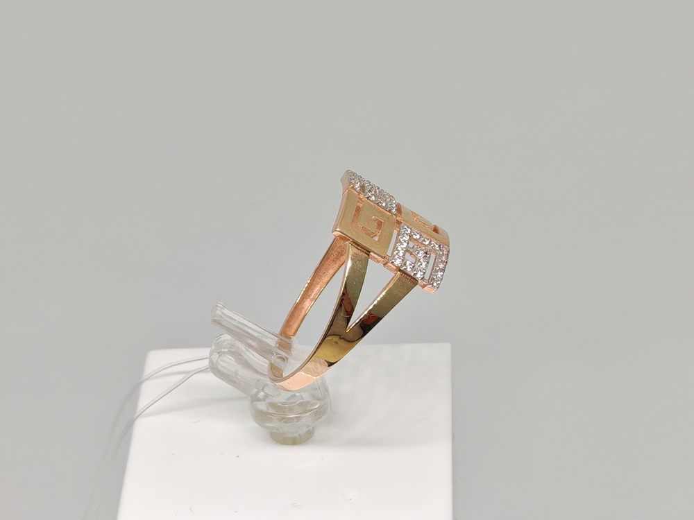 КОЛЬЦО С КАМНЯМИ (Au 585)