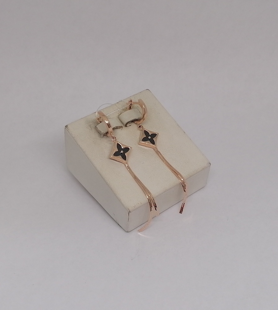 СЕРЬГИ С КАМНЕМ (Au 585)