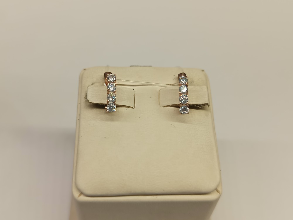 027449 СЕРЬГИ С КАМНЯМИ (Au 585)