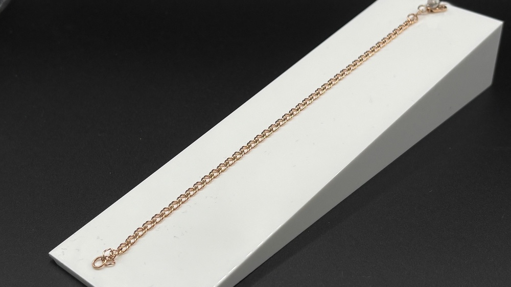 БРАСЛЕТ ПОЛНОВЕСНЫЙ Ромб двойной Au 585