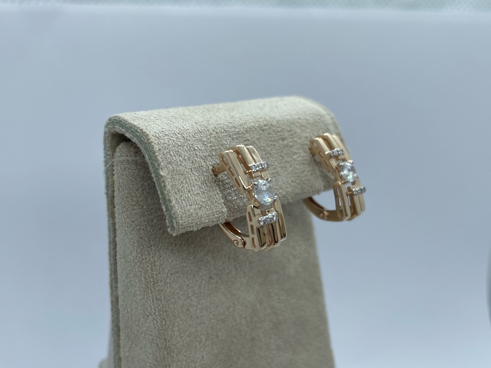 СЕРЬГИ С КАМНЯМИ (Au 585)