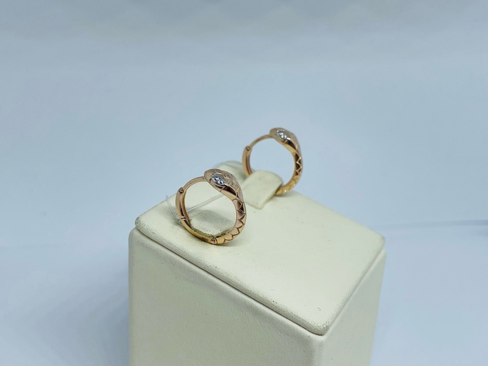 СЕРЬГИ С КАМНЯМИ (Au 585)