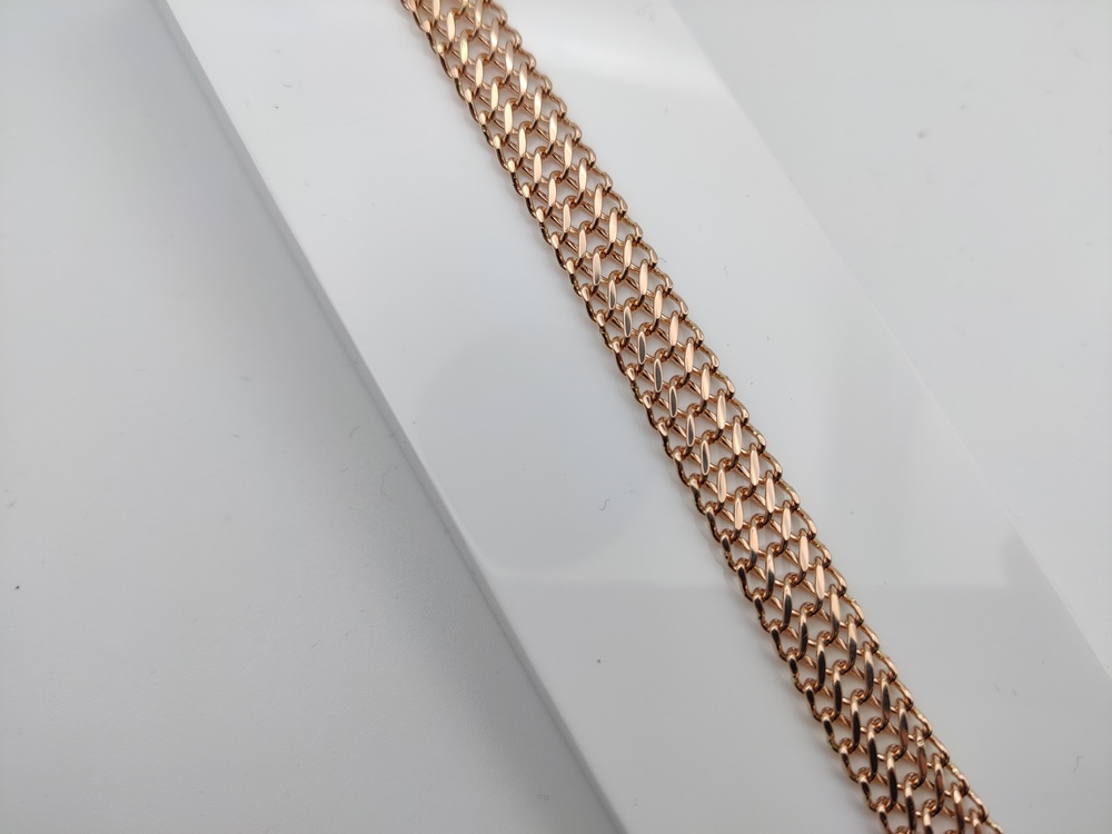 БЛ8585 БРАСЛЕТ ПОЛНОВЕСНЫЙ Восьмерка (Au 585)