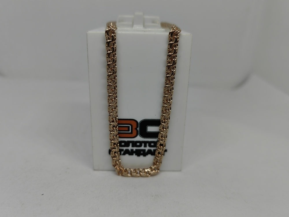 БЛБ585 БРАСЛЕТ ПОЛНОВЕСНЫЙ Бисмарк (Au 585)