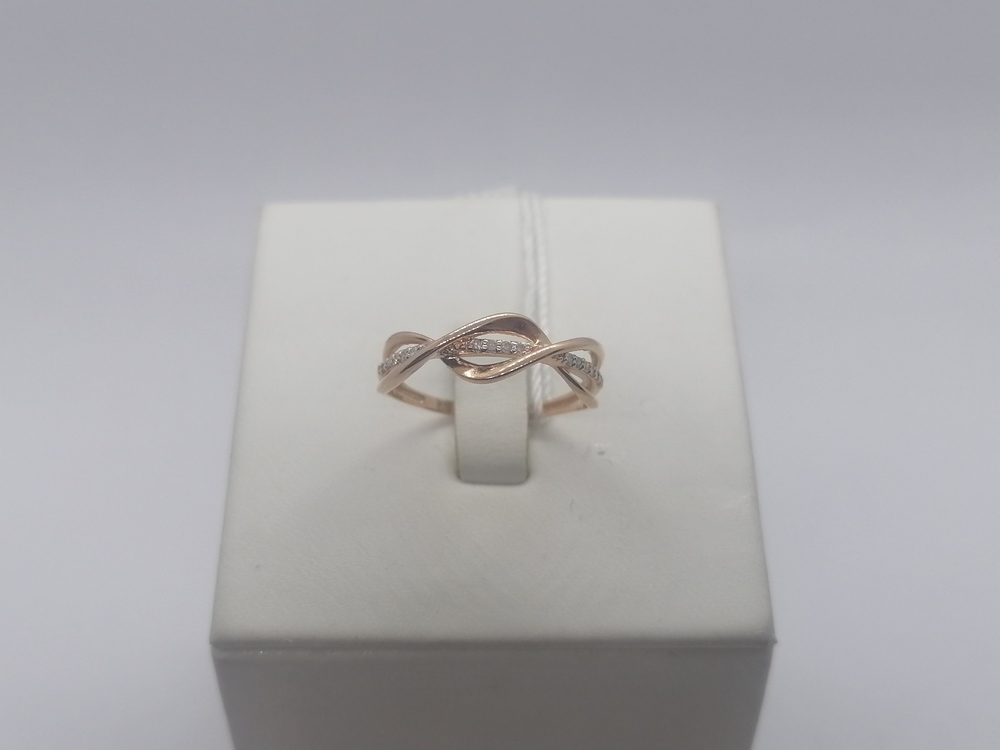 КОЛЬЦО С КАМНЯМИ (Au 585)