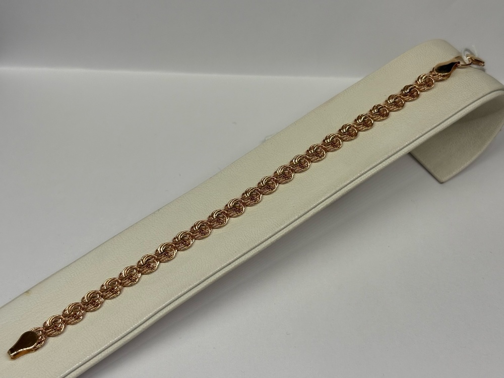 Роза Б050 БРАСЛЕТ ПУСТОТЕЛЫЙ Роза (Au 585)