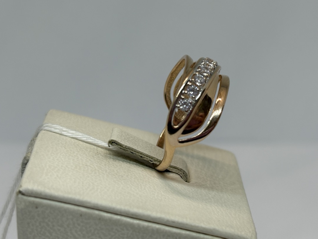 КОЛЬЦО С КАМНЯМИ (Au 585)