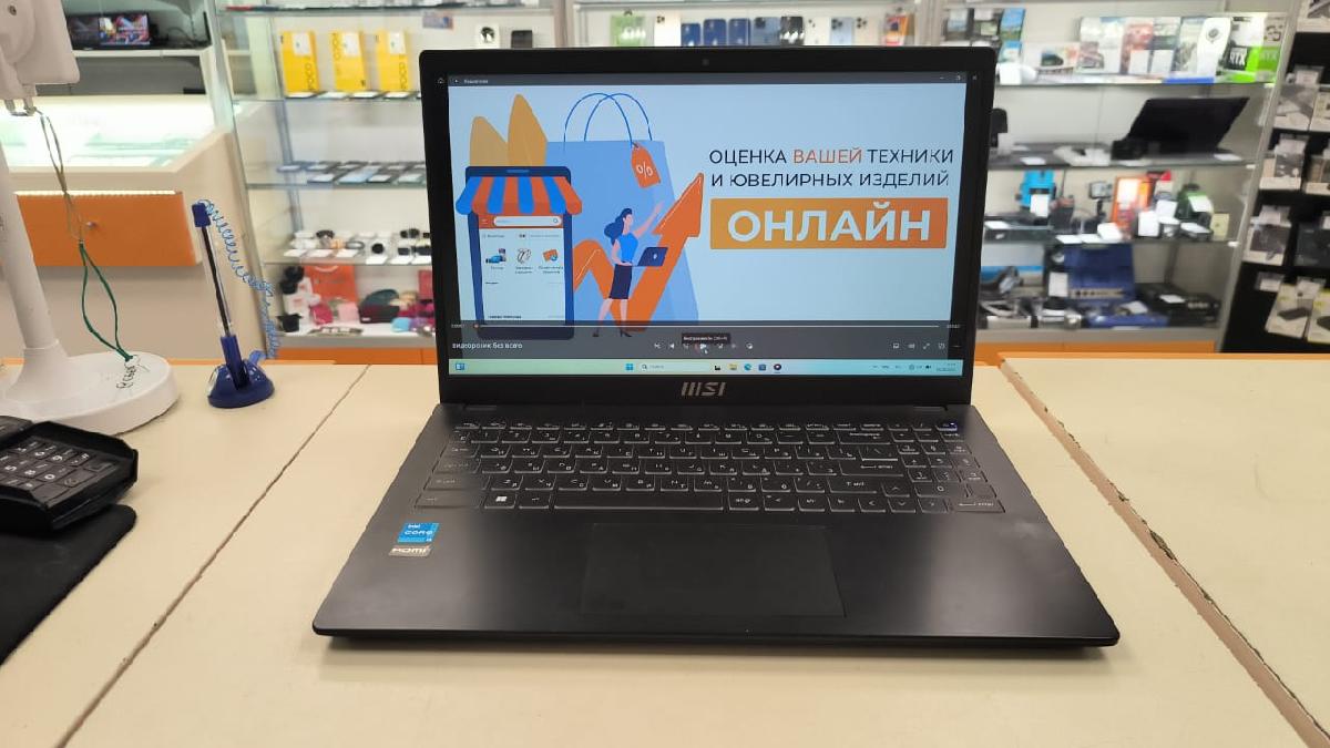 Ноутбук MSI modern 15 b11m-0003xru; I3-1115G4, Intel UHD Graphics, 8 Гб, 256 Гб, Нет