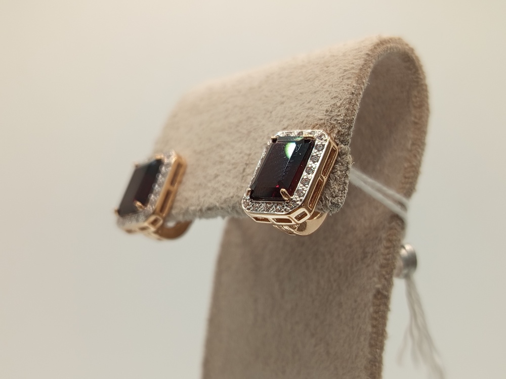 СКМИ585 СЕРЬГИ С КАМНЯМИ (Au 585)