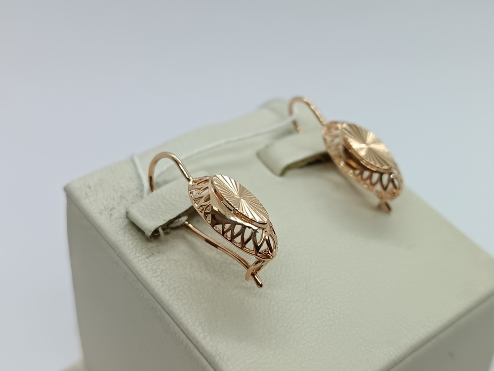 СБКМ585 СЕРЬГИ БЕЗ КАМНЯ (Au 585)