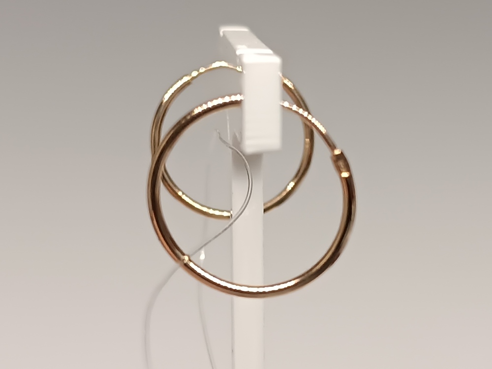 СЕРЬГИ КОНГО без камня (Au 585)