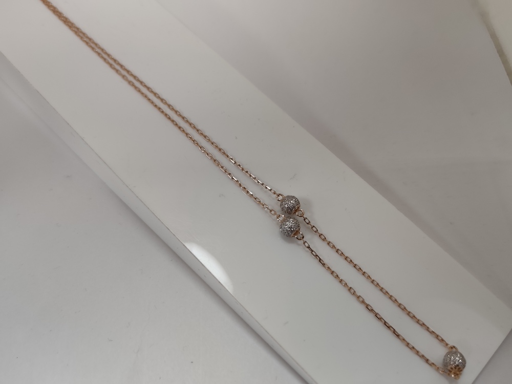 КОЛЬЕ С КАМНЯМИ (Au 585)