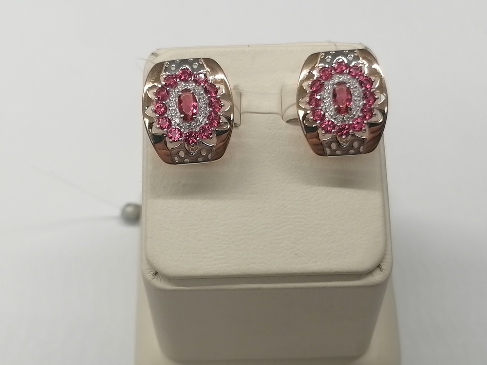 125671 СЕРЬГИ С КАМНЯМИ (Au 585)