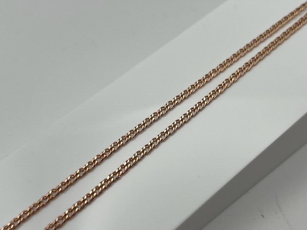 ЦЕПЬ ПУСТОТЕЛАЯ Ромб двойной (Au 585)