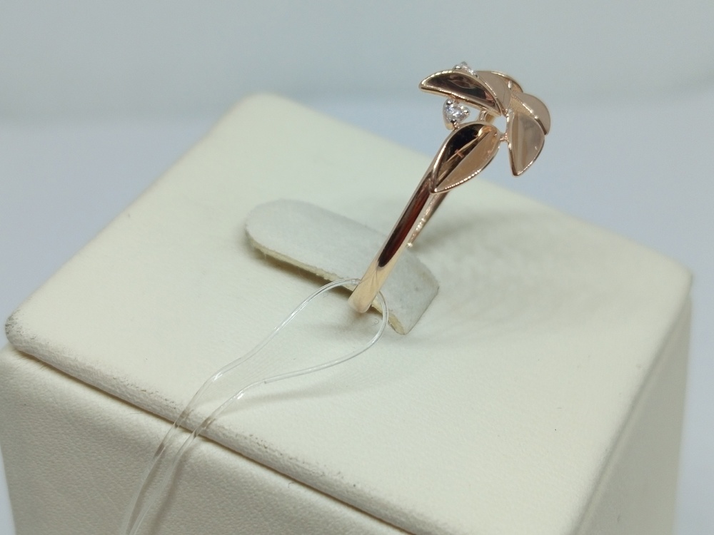 КОЛЬЦО С КАМНЯМИ (Au 585)