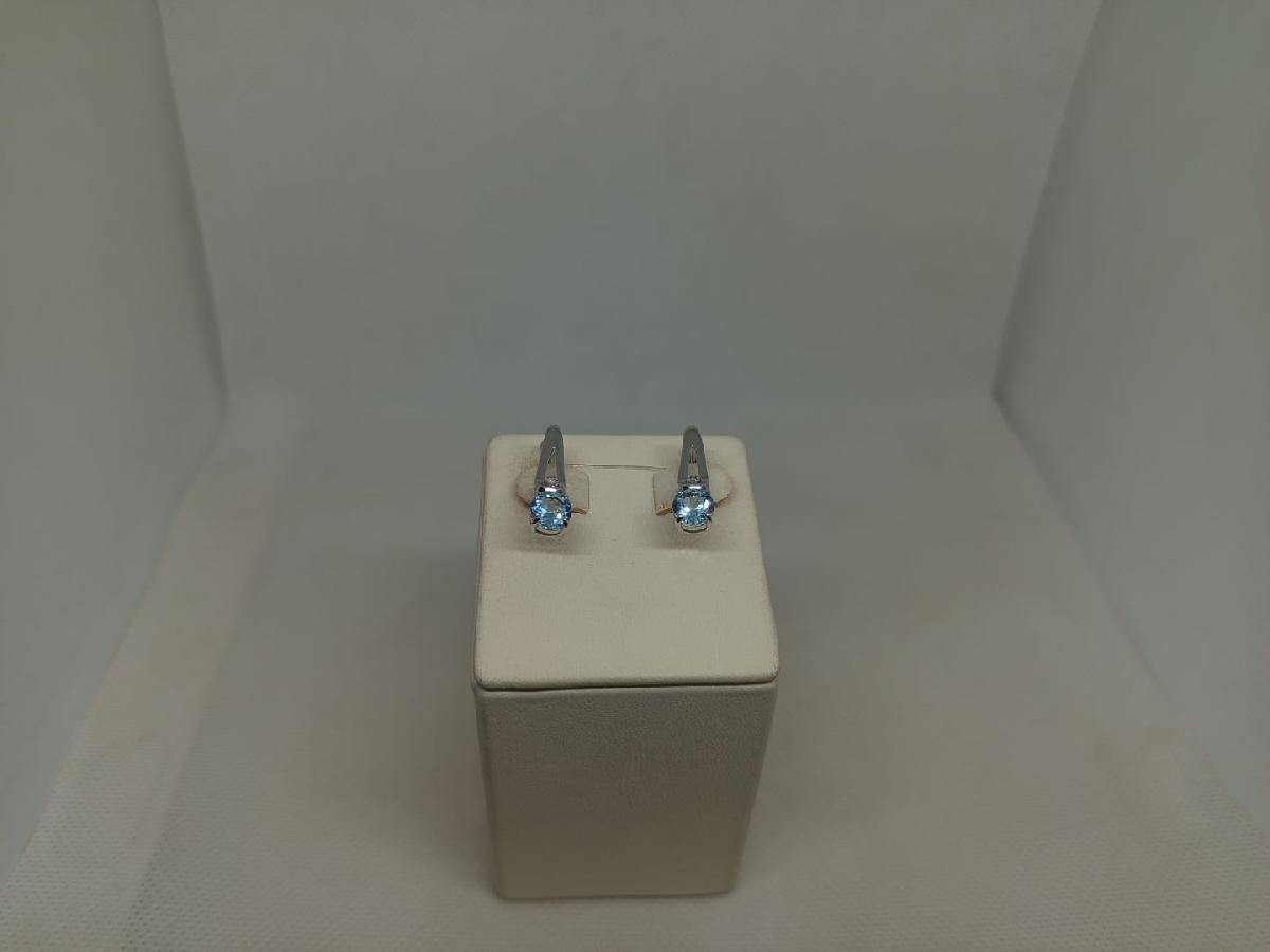 СЕРЬГИ БРИЛЛИАНТ (Ag 925)