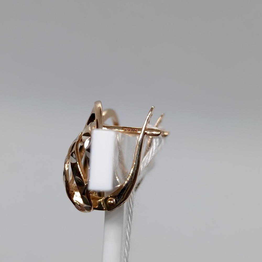 СБКМ585 СЕРЬГИ БЕЗ КАМНЯ (Au 585)