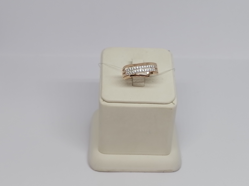 КОЛЬЦО С КАМНЯМИ (Au 585)