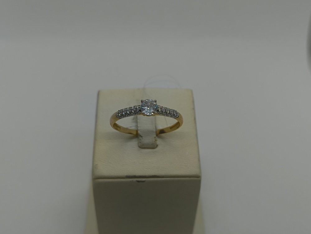 КОЛЬЦО С КАМНЯМИ (Au 585)