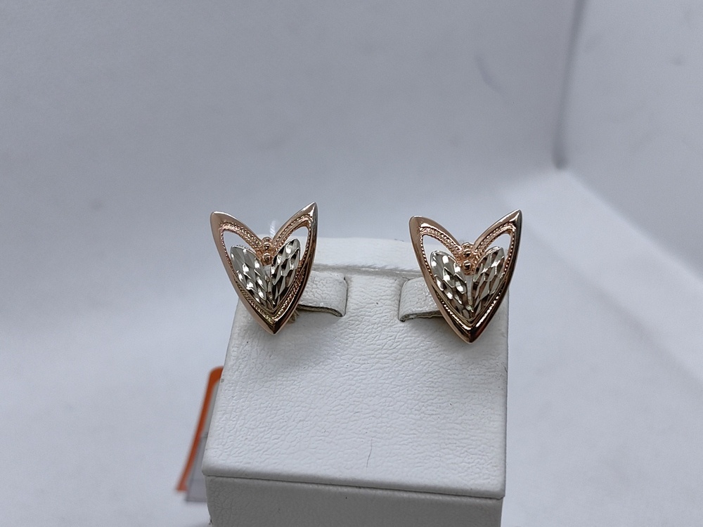 СБКМ585 СЕРЬГИ БЕЗ КАМНЯ (Au 585)