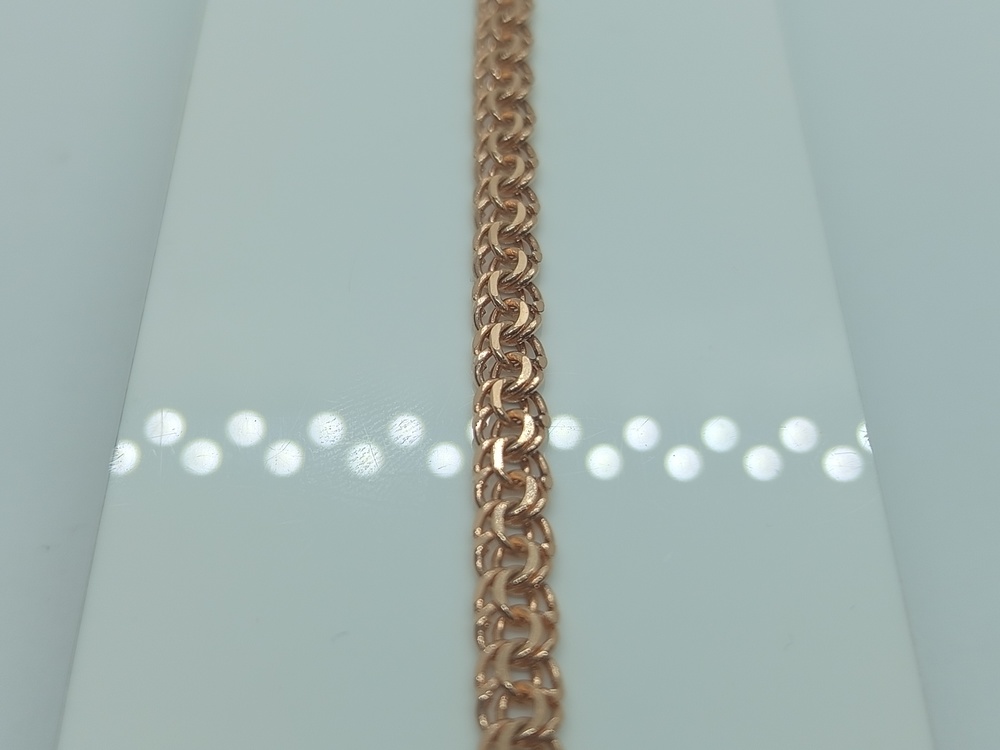 БЛБ585 БРАСЛЕТ ПОЛНОВЕСНЫЙ Бисмарк (Au 585)