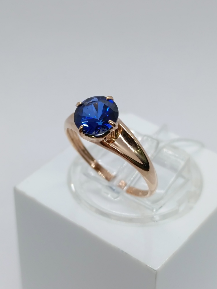 КОЛКМ585 КОЛЬЦО С КАМНЕМ (Au 585)