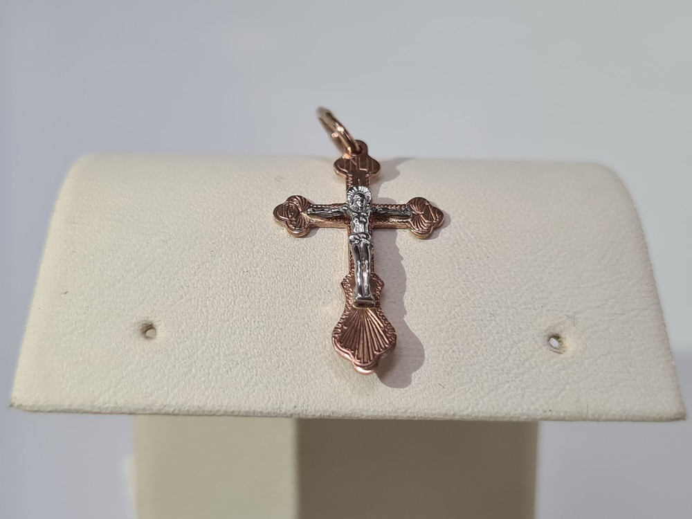 810-00007-10-00-00-02 ПОДВЕСКА КРЕСТ (Au 585)