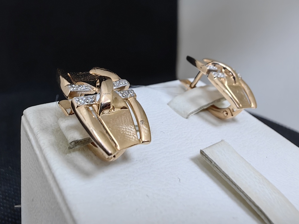 СЕРЬГИ С КАМНЯМИ (Au 585)