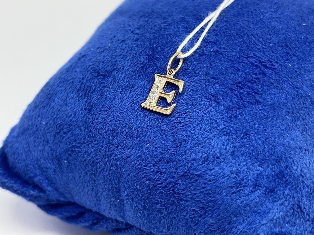 ПОДВЕСКА БУКВА Е Au 585