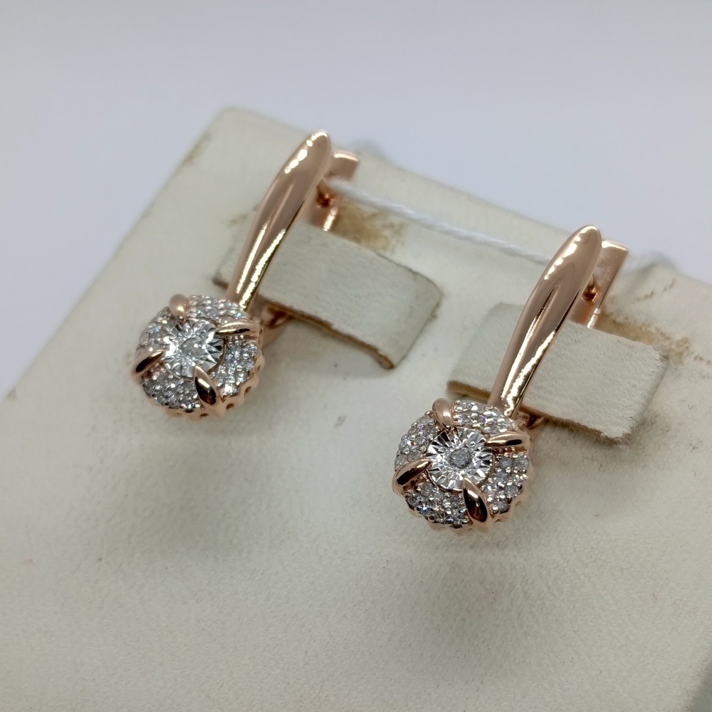 СЕРЬГИ БРИЛЛИАНТ (Au 585)