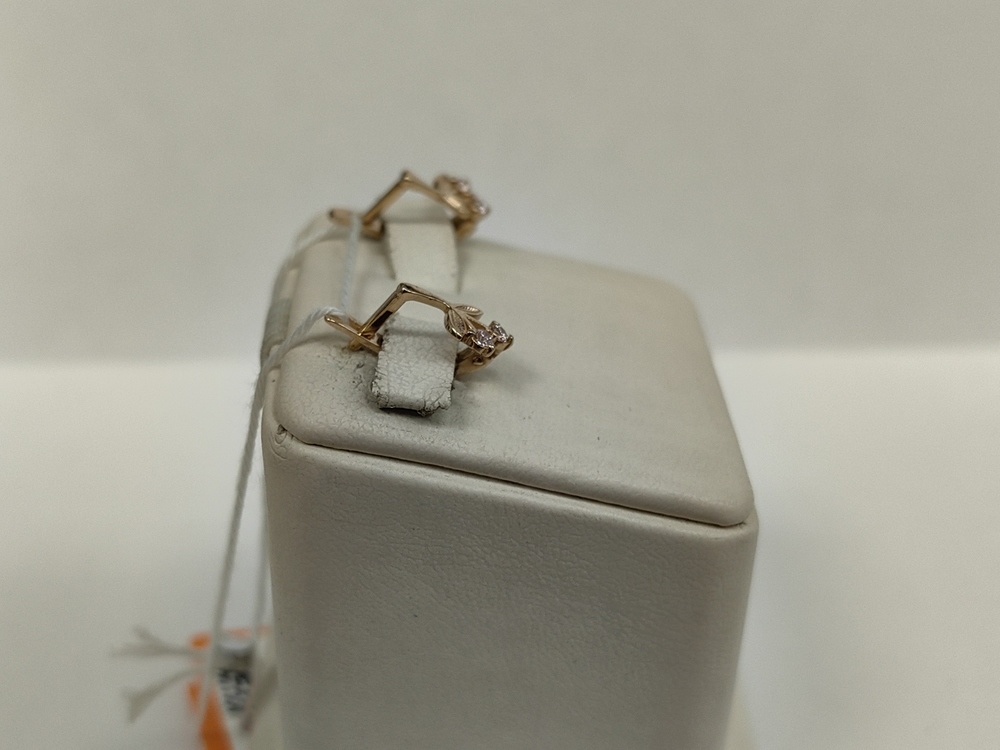 СКМИ585 СЕРЬГИ С КАМНЯМИ (Au 585)